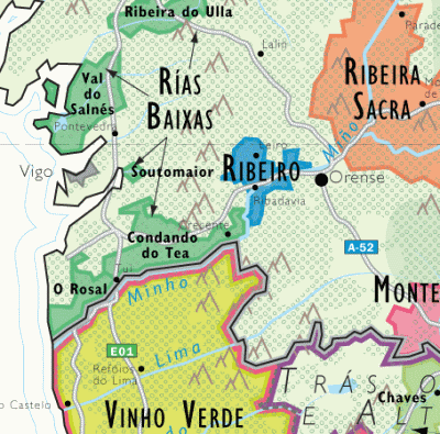 Spain Wine Map